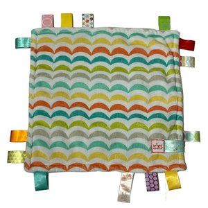4/$25 Bright Starts Taggies Security Blanket Baby Lovey Waves Scallops Sensory